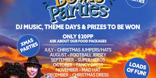Barefoot Bowls Christmas Parties