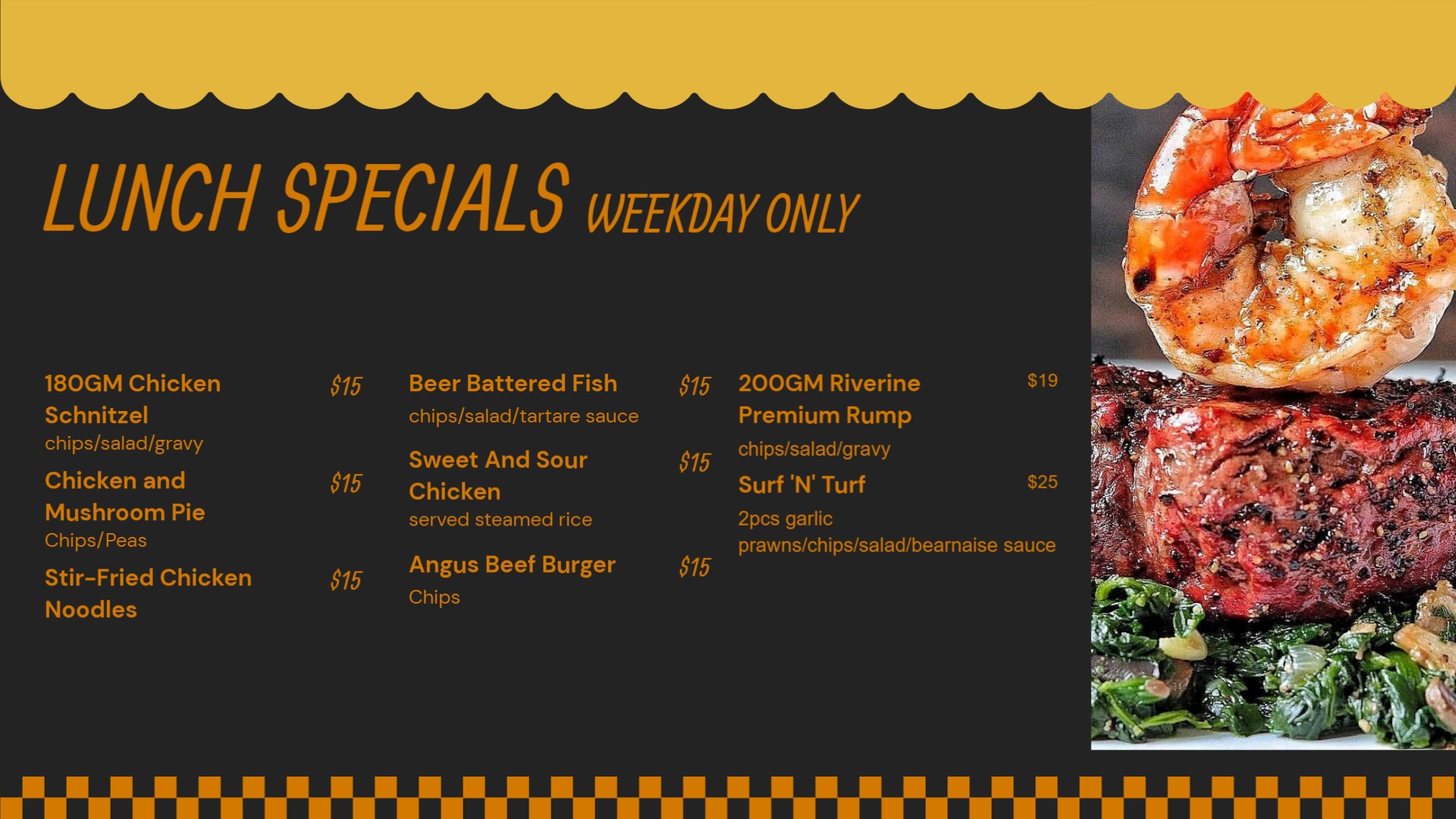 Club Hillsdale Leelicious Bistro Specials